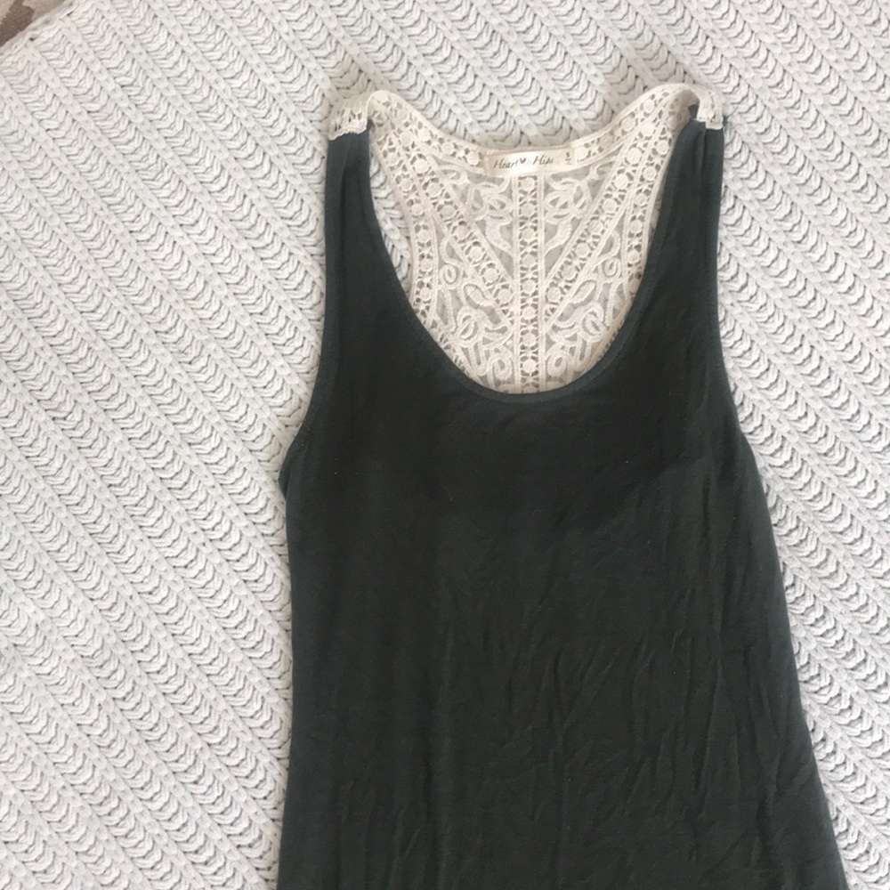 Olive green summer dress